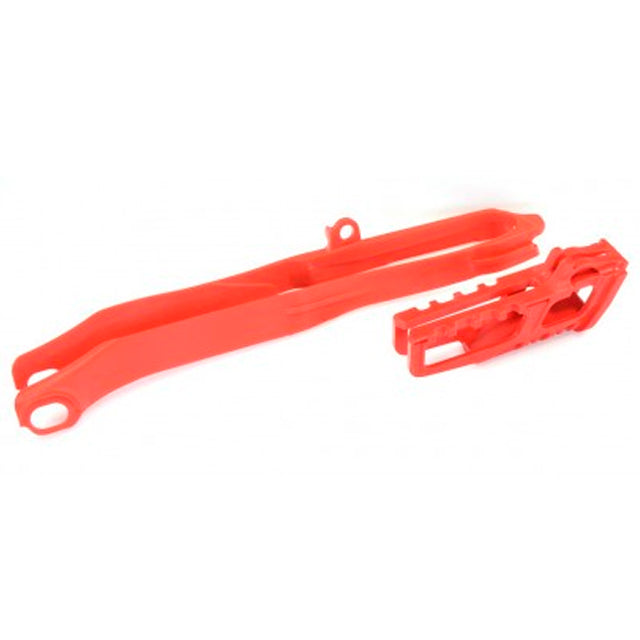 Kit Guia y Patín de cadena Honda CRF450R 13-16 CRF250R 14-17 Polisport - rojo CR04 90608