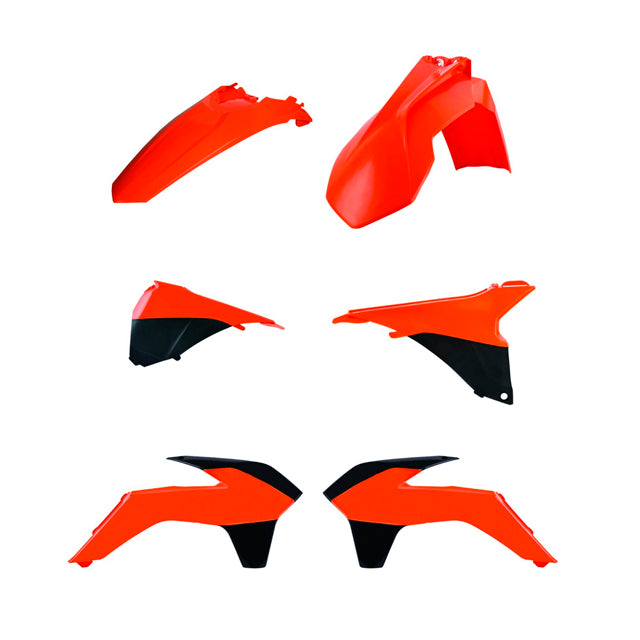 Kit de plásticos KTM EXC/EXC-F 14-16 Polisport - OEM naranja 90620
