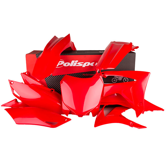 Kit de plásticos Honda CRF450R 13-16 CRF250R 14-17 Polisport - rojo CR04 90628