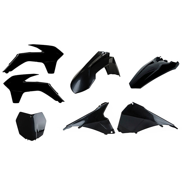 Kit de plásticos KTM SX/SX-F/XC 13-15 Polisport - negro 90640