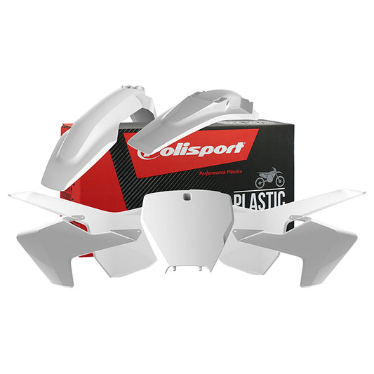 Kit de plásticos TC125/250 FC250/350/451 16-18 Polisport - blanco 90687