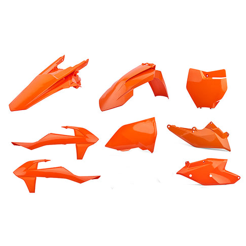 Kit de plásticos SX125/150 SX-F250/350/450 XC-F250/450 16-18 Polisport - naranja KTM 90700