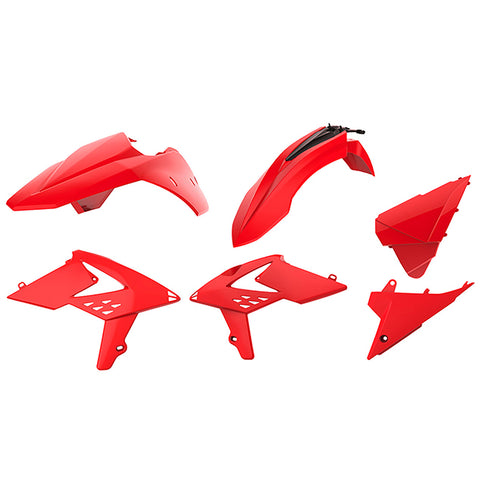Kit de plásticos Beta RR 250/300 2T 350/400/450 4T 13-17 Polisport - rojo beta 90703