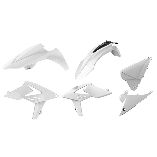 Kit de plásticos Beta RR 250/300 2T 350/400/450 4T 13-17 Polisport - blanco 90704