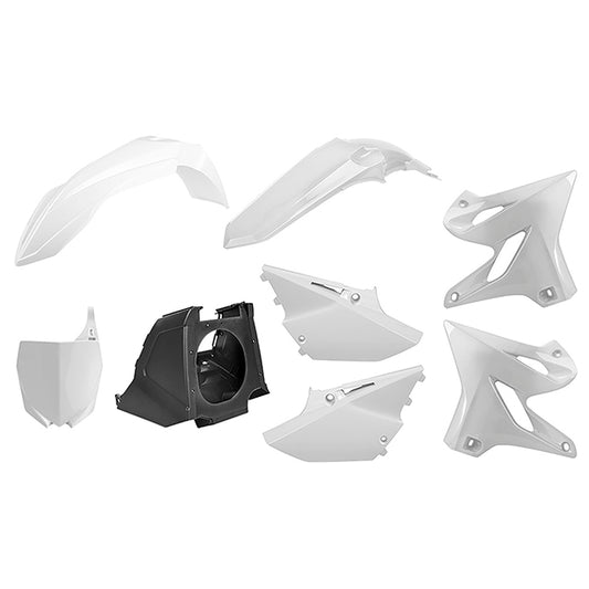 Kit de plásticos Restyling YZ125/250 02-21 Polisport - blanco 90717