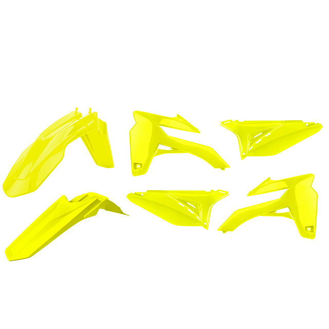 Kit de plásticos Sherco SE-R/SEF-R 13-15 Polisport - amarillo flúor 90802