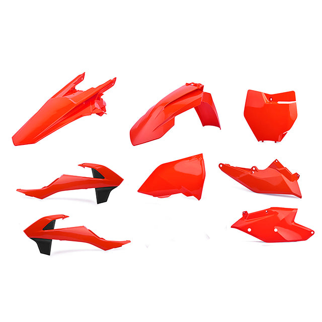 Kit de plásticos SX125/150 SX-F250/350/450 XC-F250/350/450 16-18 Polisport - naranja flúor 90824