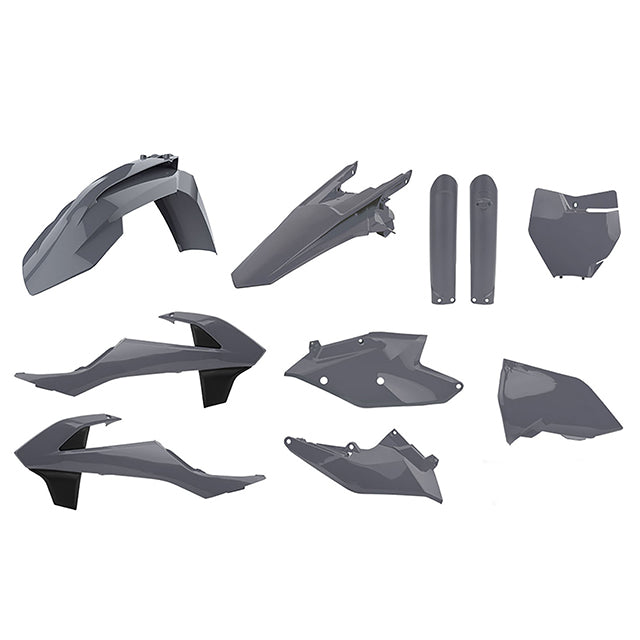 Kit de plásticos SX125/150 SX-F250/450 XC-F250/350/450 16-18 Polisport - nardo grey 90825