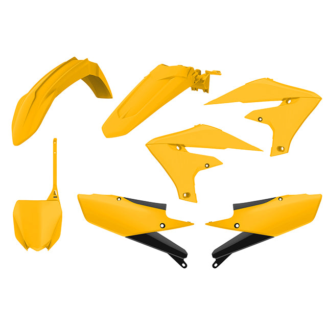 Kit de plásticos Yamaha Vintage YZ450F 18-21 / YZ250F 19-21 Polisport - amarillo oscuro 90840