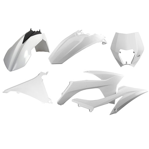 Kit de plásticos KTM EXC/EXC-F con mascara careta 12-13 Polisport - blanco 90854