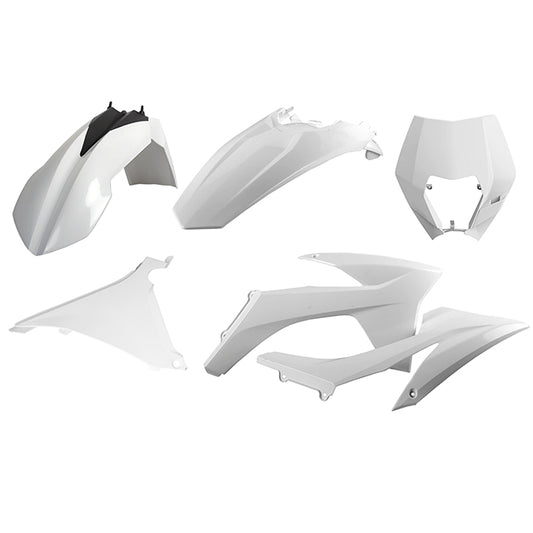 Kit de plásticos KTM EXC/EXC-F con mascara careta 12-13 Polisport - blanco 90854
