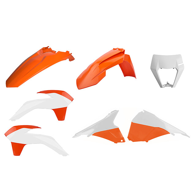 Kit de plásticos Restyling delanteros con mascara careta KTM EXC/EXC-F 14-16 Polisport - OEM 90878