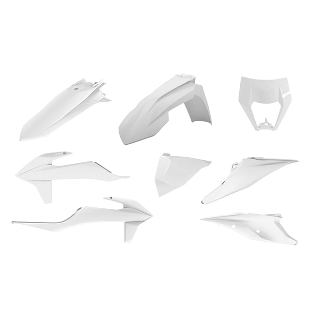 Kit de plásticos KTM EXC/EXC-F con careta 20-22 Polisport - blanco 90910