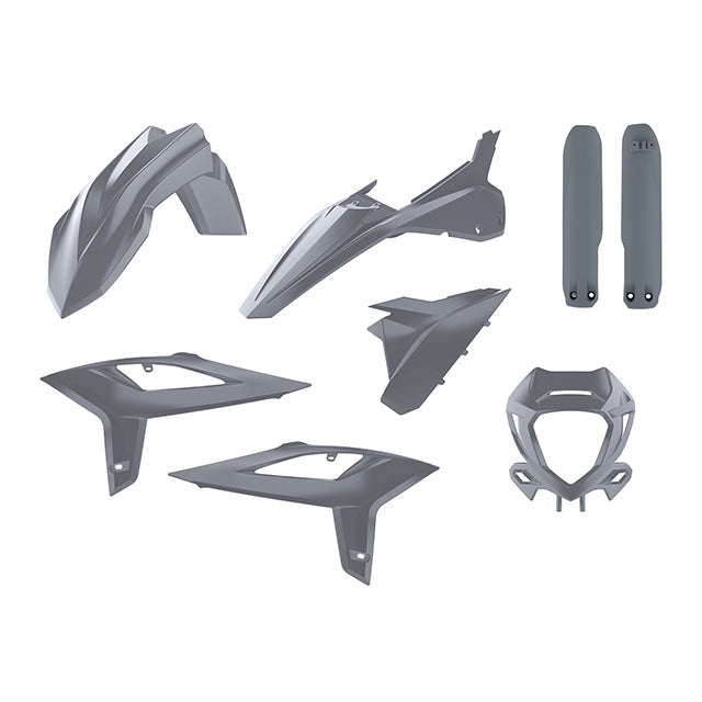 Kit de plásticos Beta RR 250/300 2T 350/400/450 4T con protectores de horquilla y careta 20-22 Polisport - nardo grey 90931