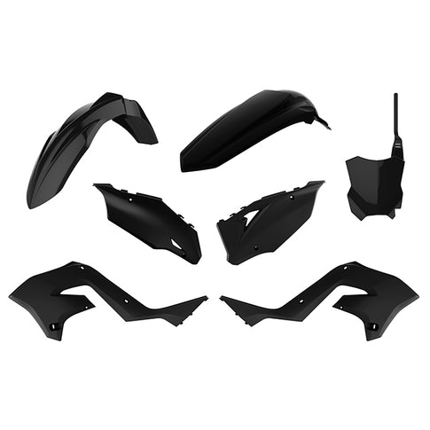 Kit de plásticos Restyling KX125/250 KX450 2020 03-08 Polisport - negro 90934
