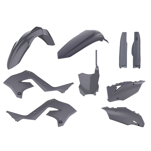 Kit de plásticos Restyling KX125/250 KX450 2020 03-08 Polisport - nardo grey 90935