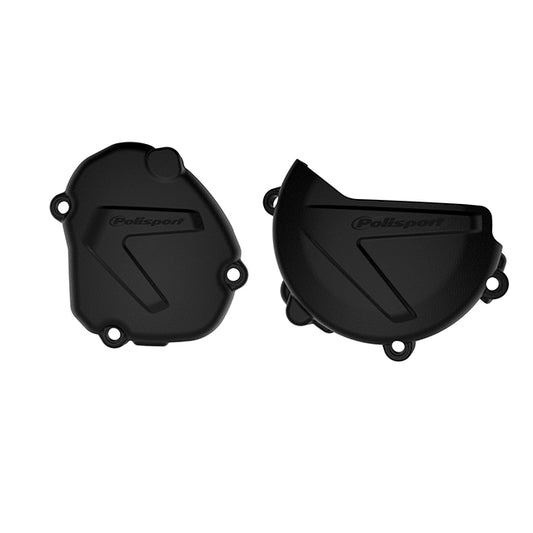 Kit Tapa embrague y encendido YZ125 08-21 Polisport - negro 90937