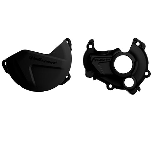 Kit Tapa embrague y encendido YZ250F 14-18 Polisport - negro 90941