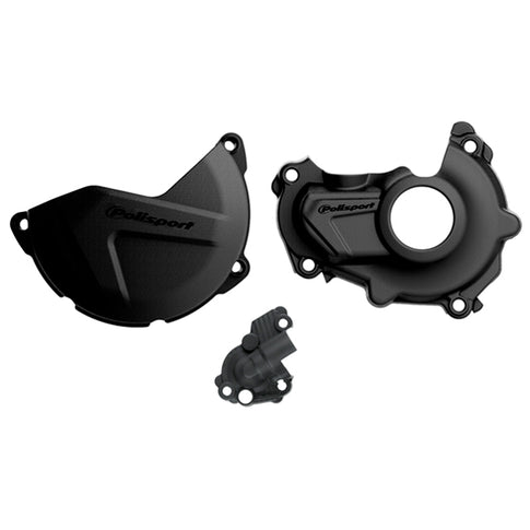 Kit Tapa embrague y encendido YZ450F 14-17 Polisport - negro 90945