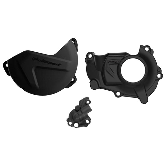 Kit Tapa embrague y encendido YZ450F 18-22 Polisport - negro 90947