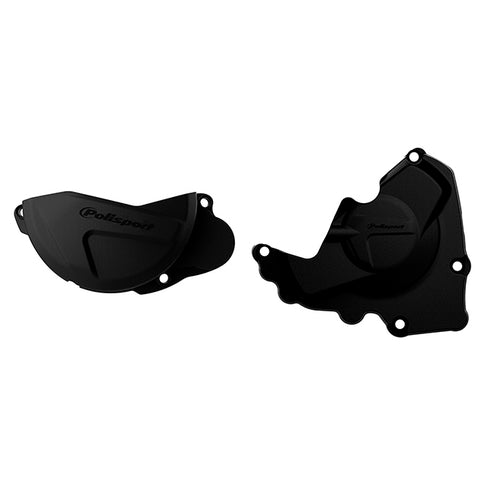 Kit Tapa embrague y encendido CRF250R 13-17 Polisport - negro 90955