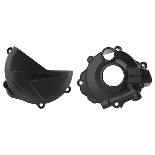 Kit Tapa embrague y encendido CRF250R 18-21 Polisport - negro 90957