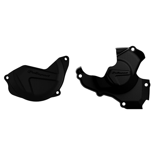 Kit Tapa embrague y encendido CRF450R 10-16 Polisport - negro 90959