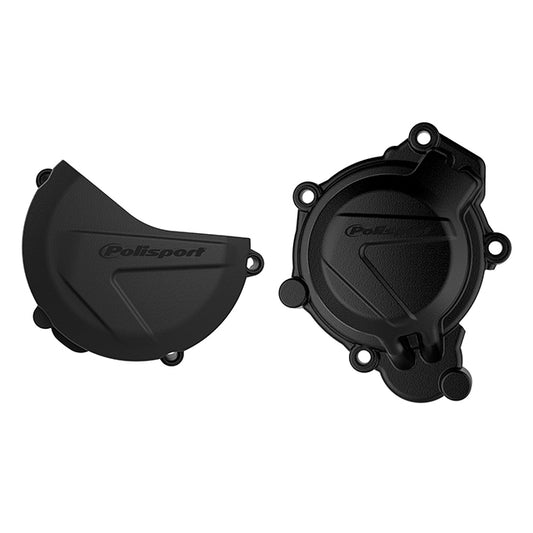 Kit Tapa embrague y encendido KTM SX/XC125/150 HUSQ TC125 16-18 Polisport - negro 90963