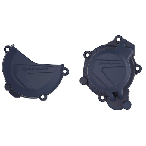 Kit Tapa embrague y encendido KTM SX/XC125/150 HUSQ TC125 16-18 Polisport - azul 90965