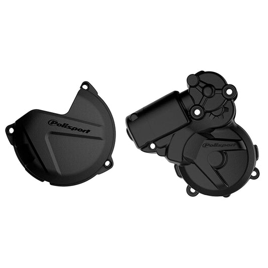 Kit Tapa embrague y encendido EXC/XCW 250/300 Husq TE250/300 13-16 Polisport - negro 90966