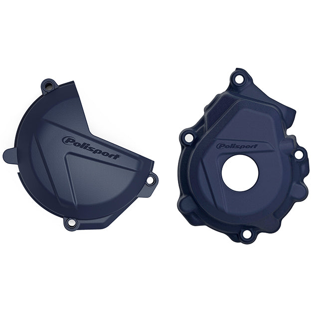 Kit Tapa embrague y encendido KTM SXF/XCF HUSQ FC 250/356 16-22 Polisport - azul 90976