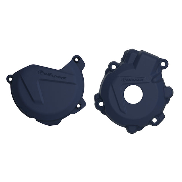 Kit Tapa embrague y encendido Husqvarna FE250/350 14-16 KTM EXCF/XCFW 350 12-16 EXCF/XCFW250 14-16 Polisport - azul 90980