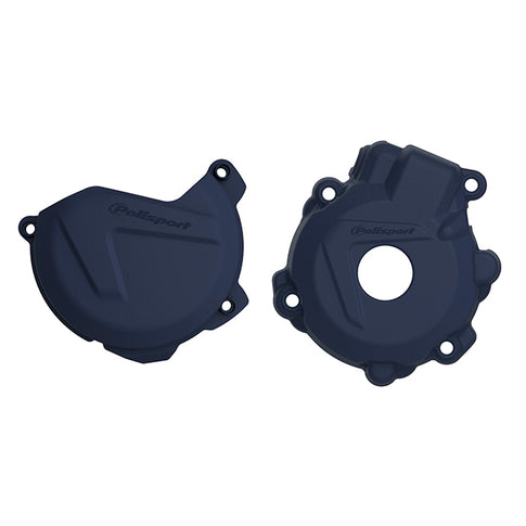 Kit Tapa embrague y encendido Husqvarna FE250/350 14-16 KTM EXCF/XCFW 350 12-16 EXCF/XCFW250 14-16 Polisport - azul 90980