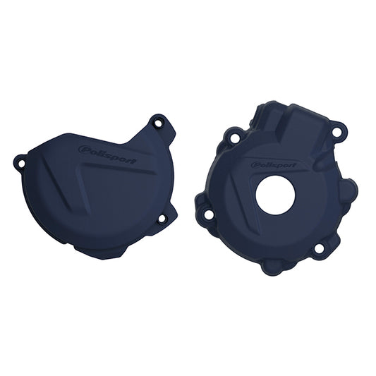 Kit Tapa embrague y encendido Husqvarna FE250/350 14-16 KTM EXCF/XCFW 350 12-16 EXCF/XCFW250 14-16 Polisport - azul 90980