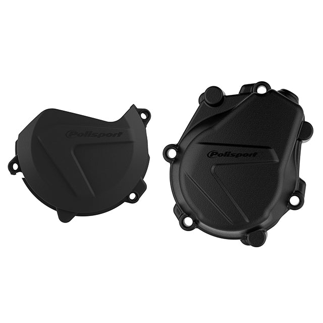 Kit Tapa embrague y encendido Husqvarna FC450 16-18 KTM SXF/XCF450 16-22 Polisport - negro 90985