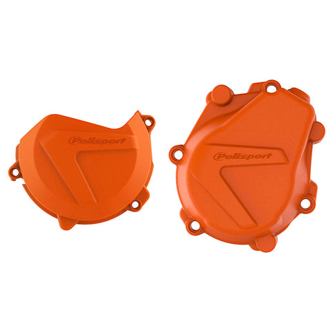 Kit Tapa embrague y encendido Husqvarna FC450 16-18 KTM SXF/XCF450 16-22 Polisport - naranja 90986