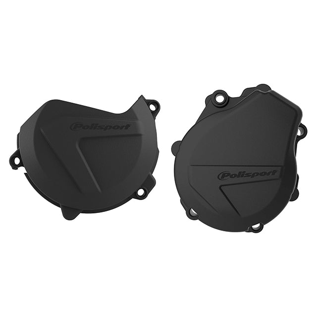 Kit Tapa embrague y encendido KTM EXCF/XCFW450/500 HUSQ FE450/501 17-22 Polisport - negro 90991