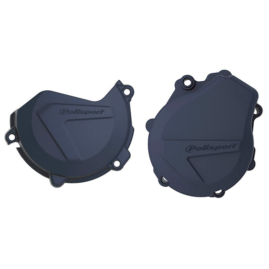 Kit Tapa embrague y encendido KTM EXCF/XCF HUSQ FE450/501 17-22 Polisport - azul 90993