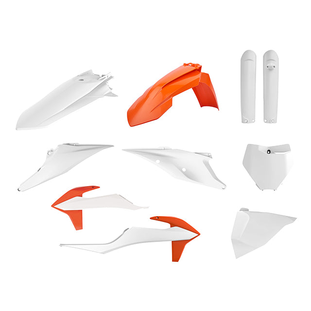 Kit de plásticos SX/SX-F 19-22 Polisport - OEM blanco-naranja 91012
