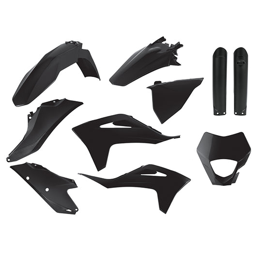 Kit de plásticos GasGas EC/EC-F 21-22 Polisport - negro 91028