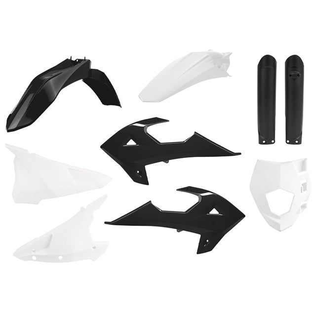 Kit de plásticos Rieju MR 250/300 21-22 GasGas EC/EC-E 18-20 Polisport negro-blanco 91037