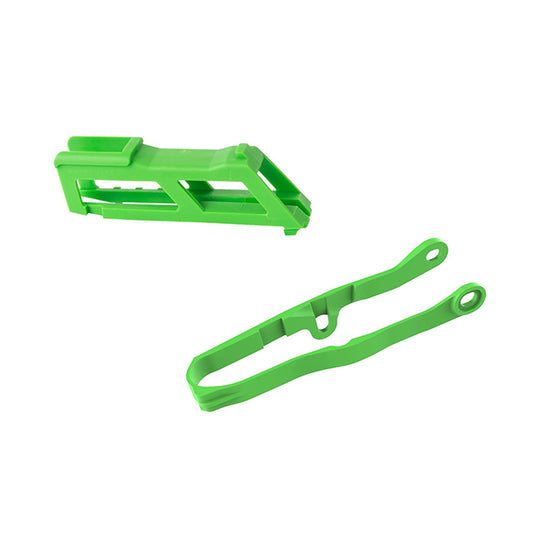 Kit Guia y Patín de cadena KX450F 19-22 Polisport - verde05 91063
