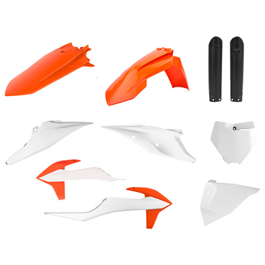Kit de plásticos SX/SX-F 19-22 Polisport - OEM blanco-naranja-negro 91071