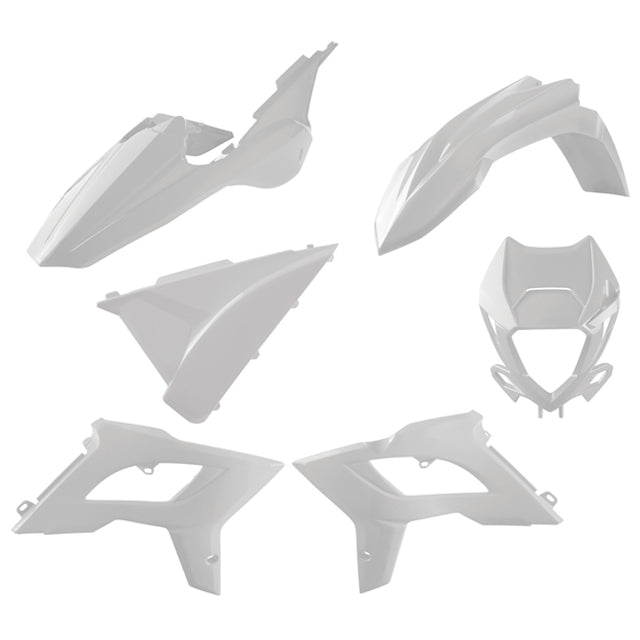 Kit de plásticos Restyling BETA RR 2T/4T con careta 18-19 Polisport - blanco 91076