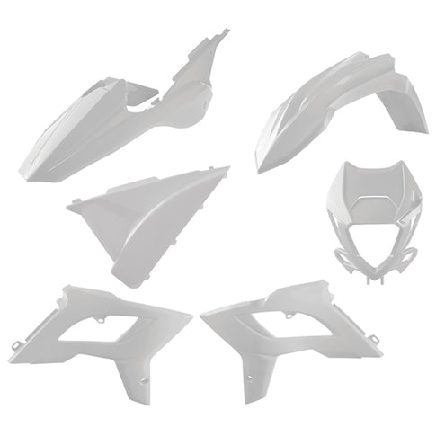 Kit de plásticos Restyling BETA RR 2T/4T con careta 18-19 Polisport - blanco 91076