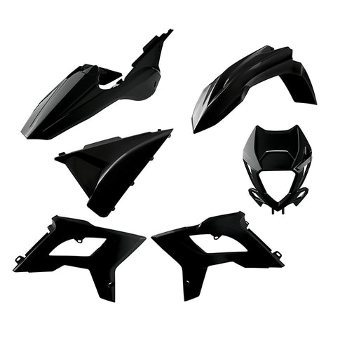 Kit de plásticos Restyling BETA RR 2T/4T con careta 18-19 Polisport - negro 91077