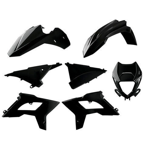 Kit de plásticos Restyling BETA RR 2T/4T con careta 13-17 Polisport - negro 91087