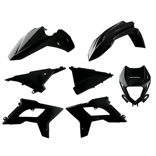 Kit de plásticos Restyling BETA RR 2T/4T con careta 13-17 Polisport - negro 91087