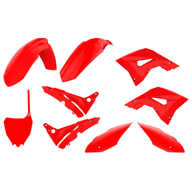 Kit de plásticos Restyling Honda CR125R/CR250R CRF 18 style 02-07 Polisport - rojo 91089