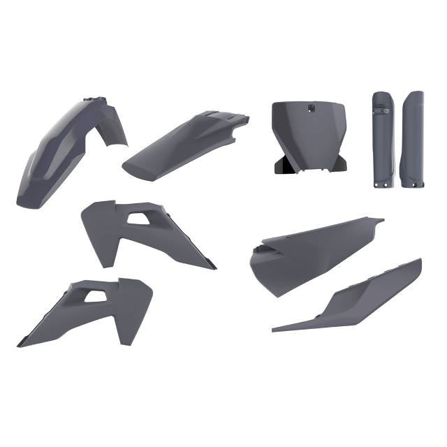 Kit de plásticos Husqvarna TC125/250 / FC250/350/450 19-22 Polisport - nardo grey 91119